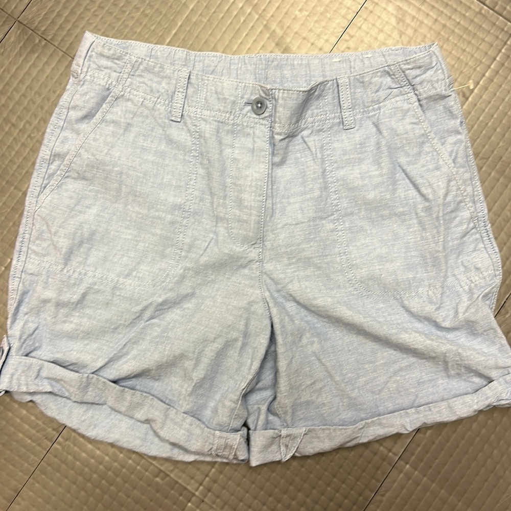 TALBOTS WOMENS SHORTS SIZE 8 BLUE